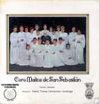 Portada del LP Coro Maitea de San Sebastián (voces blancas)  ([San Sebastián]: Columbia, D.L. 1968)